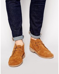 Светло-коричневые замшевые ботинки дезерты от Ben Sherman