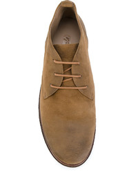 Светло-коричневые замшевые ботинки дезерты от Marsèll