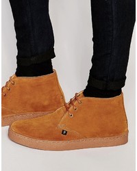Светло-коричневые замшевые ботинки дезерты от Farah