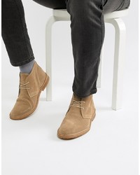 Светло-коричневые замшевые ботинки дезерты от Office
