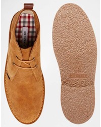 Светло-коричневые замшевые ботинки дезерты от Ben Sherman