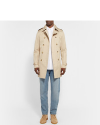 Светло-коричневые замшевые ботинки дезерты от Sandro