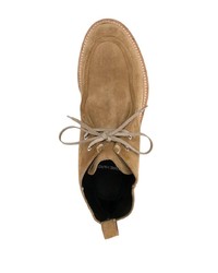 Светло-коричневые замшевые ботинки дезерты от Pierre Hardy