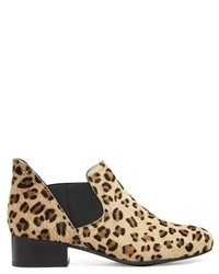 Женские светло-коричневые замшевые ботинки челси с леопардовым принтом от Asos