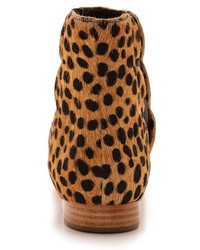 Женские светло-коричневые замшевые ботинки челси с леопардовым принтом от Loeffler Randall