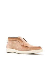 Мужские светло-коричневые замшевые ботинки челси от Santoni