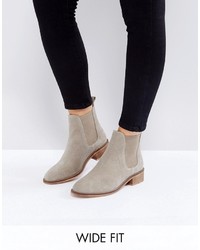 Женские светло-коричневые замшевые ботинки челси от Asos