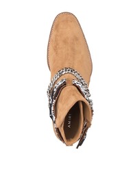 Мужские светло-коричневые замшевые ботинки челси от Amiri