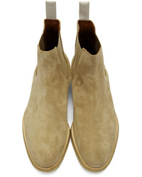 Мужские светло-коричневые замшевые ботинки челси от Common Projects