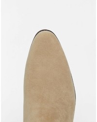Мужские светло-коричневые замшевые ботинки челси от Asos