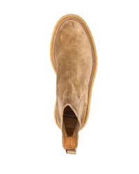 Мужские светло-коричневые замшевые ботинки челси от Officine Creative