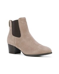 Женские светло-коричневые замшевые ботинки челси от Hogan
