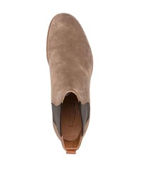 Мужские светло-коричневые замшевые ботинки челси от Buttero