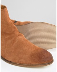 Мужские светло-коричневые замшевые ботинки челси от Asos