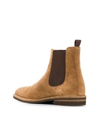 Мужские светло-коричневые замшевые ботинки челси от Brunello Cucinelli