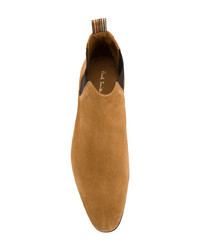 Мужские светло-коричневые замшевые ботинки челси от Paul Smith