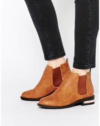 Женские светло-коричневые замшевые ботинки челси от Daisy Street