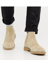 Мужские светло-коричневые замшевые ботинки челси от Pull&Bear