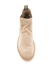 Мужские светло-коричневые замшевые ботинки челси от Officine Creative
