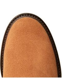 Мужские светло-коричневые замшевые ботинки челси от A.P.C.