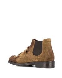 Мужские светло-коричневые замшевые ботинки челси от Doucal's