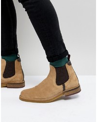 Мужские светло-коричневые замшевые ботинки челси от Ted Baker