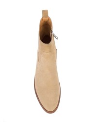 Мужские светло-коричневые замшевые ботинки челси от Coach