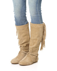 Женские светло-коричневые замшевые ботинки от Jerome Dreyfuss