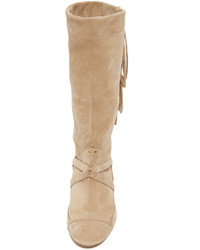 Женские светло-коричневые замшевые ботинки от Jerome Dreyfuss