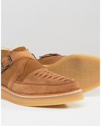 Мужские светло-коричневые замшевые ботинки от Diesel