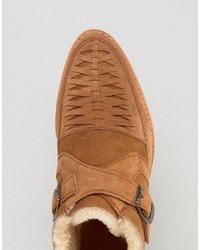 Мужские светло-коричневые замшевые ботинки от Diesel