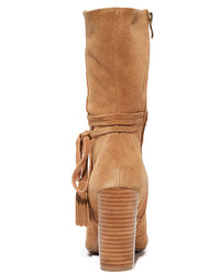 Женские светло-коричневые замшевые ботинки от Matiko