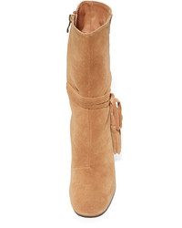 Женские светло-коричневые замшевые ботинки от Matiko