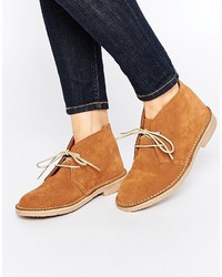 Женские светло-коричневые замшевые ботинки от Park Lane