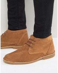 Мужские светло-коричневые замшевые ботинки от Selected