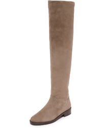 Женские светло-коричневые замшевые ботинки от Stuart Weitzman