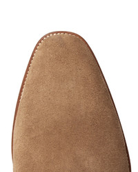 Мужские светло-коричневые замшевые ботинки от Saint Laurent