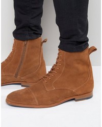 Мужские светло-коричневые замшевые ботинки от Zign Shoes