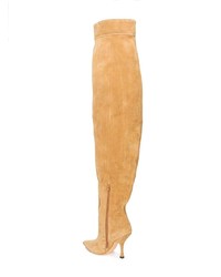 Светло-коричневые замшевые ботфорты от Y/Project