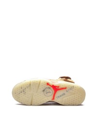 Мужские светло-коричневые замшевые высокие кеды от Jordan