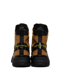 Мужские светло-коричневые замшевые высокие кеды от Givenchy