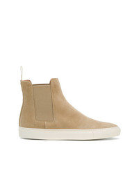 Мужские светло-коричневые замшевые высокие кеды от Common Projects