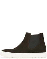 Женские светло-коричневые замшевые высокие кеды от Vince