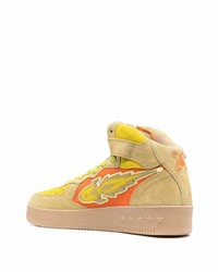 Мужские светло-коричневые замшевые высокие кеды от Enterprise Japan