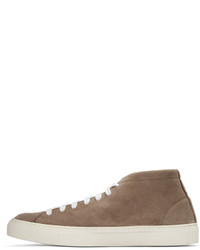 Мужские светло-коричневые замшевые кеды от Diemme