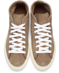 Мужские светло-коричневые замшевые кеды от Diemme