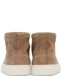 Женские светло-коричневые замшевые кеды от Diemme