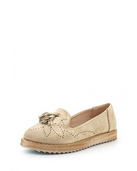 Женские светло-коричневые замшевые лоферы от Anesia