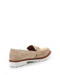 Женские светло-коричневые замшевые лоферы от Coco Perla