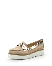 Женские светло-коричневые замшевые лоферы от Guapissima